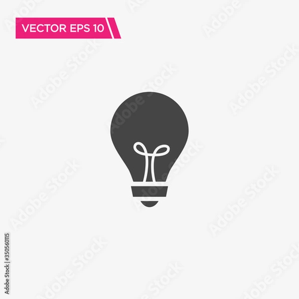 Fototapeta Bulb Icon Design, Vector EPS10