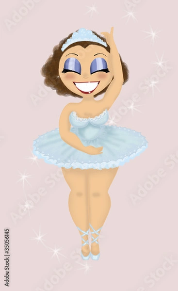 Obraz Ballerina illustration