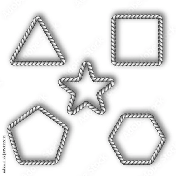 Fototapeta A set of geometric figures