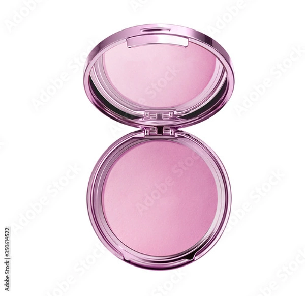 Obraz make up powder isolated on white 