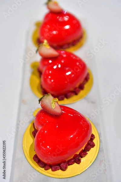 Obraz Strawberry Ice Cream Cake.