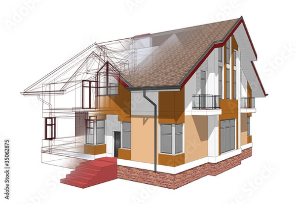 Obraz Модель дома