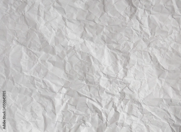 Obraz Crumpled white paper texture background