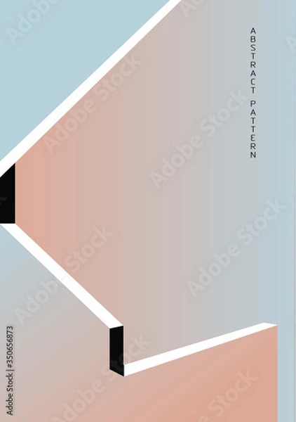Fototapeta Building and architectural vector background. Minimalistic texture, vector illustration.