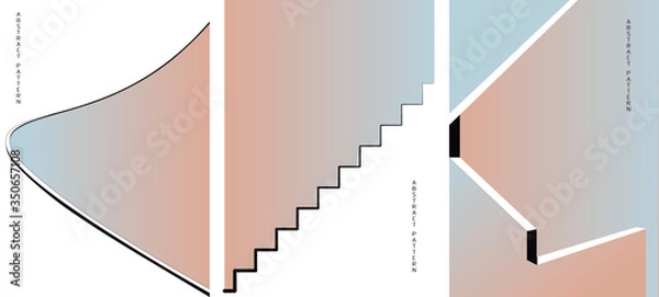 Fototapeta Building and architectural vector background. Minimalistic texture, vector illustration.