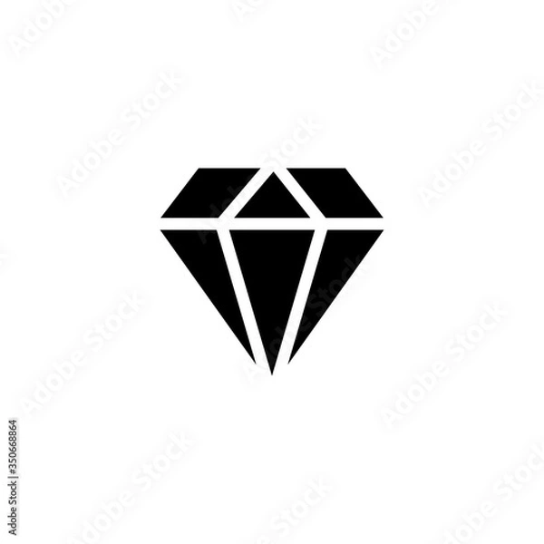 Fototapeta Diamond icon vector design template