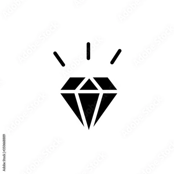 Fototapeta Diamond icon vector design template