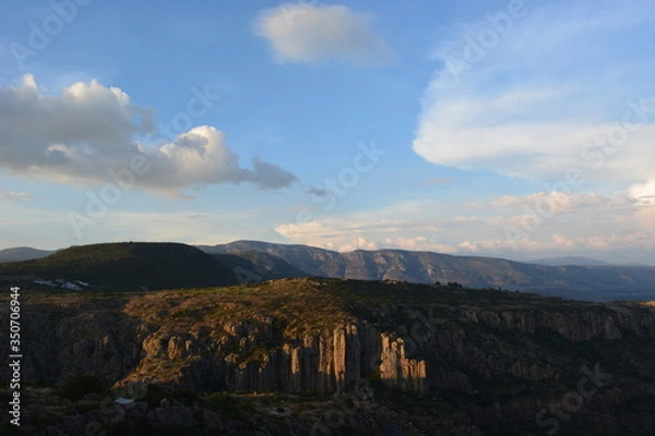 Obraz Valley at sunset.