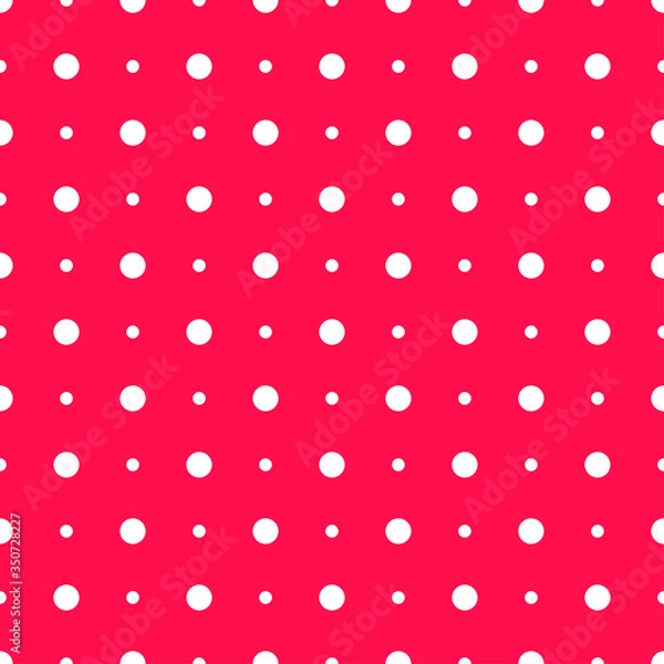 Obraz seamless Polka dot background . Pattern vector illustration