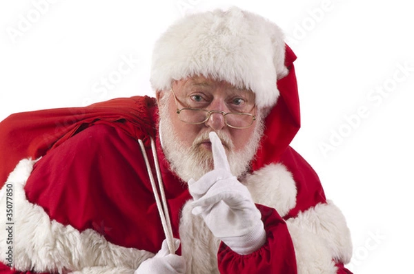 Obraz Santa being quiet