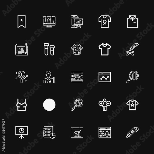 Fototapeta Editable 25 printing icons for web and mobile