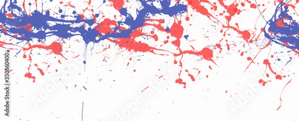Obraz creative abstract colorful splatter texture on white background.