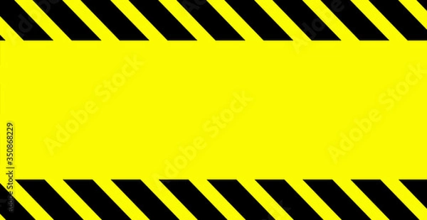 Fototapeta Textfreiraum - Banner in schwarz gelb