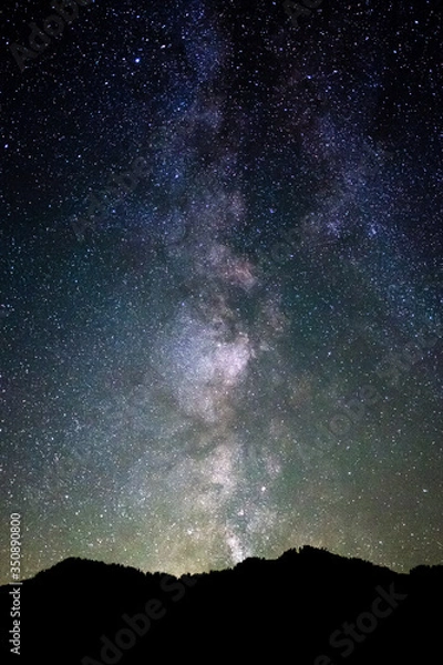 Fototapeta Milky way during a clear night in Bavaria