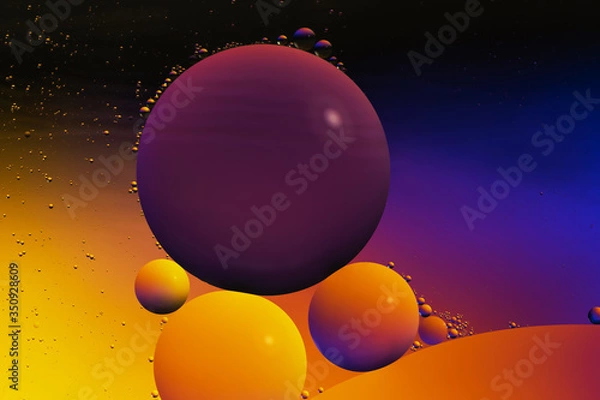 Obraz Macro shot of air or molecule