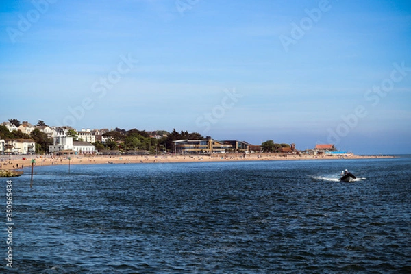 Fototapeta Exmouth seafront in Devon