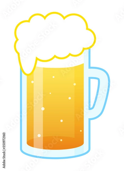 Fototapeta ビールのイラスト