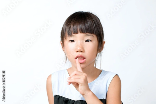 Obraz 内緒話の女の子