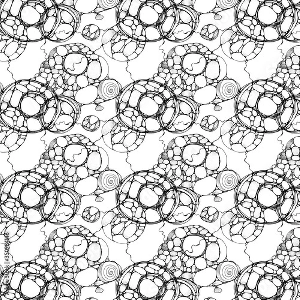 Fototapeta Pristine Formation abstract background pattern black and white