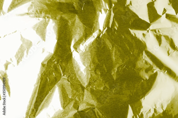 Obraz Golden crumpled foil as background or texture