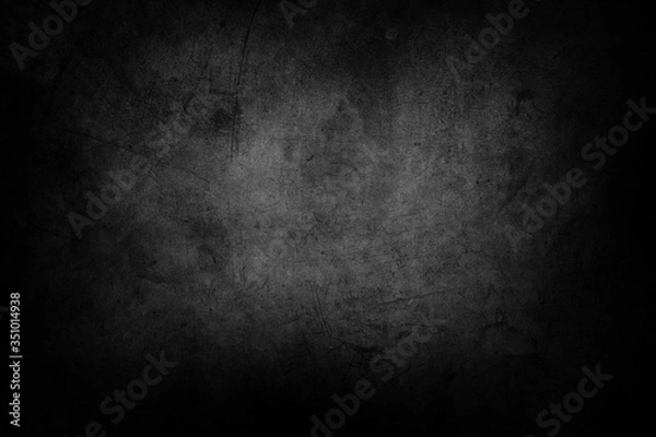 Fototapeta Black textured stone grunge concrete wall background