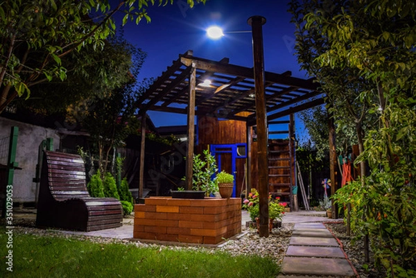 Obraz my personal backyard at night