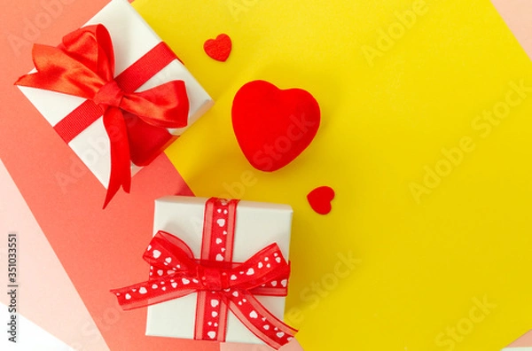 Fototapeta 선물박스와 카드