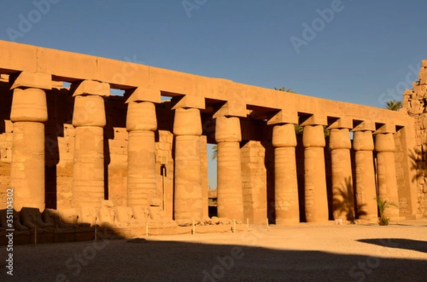 Fototapeta columns in karnak temple egypt