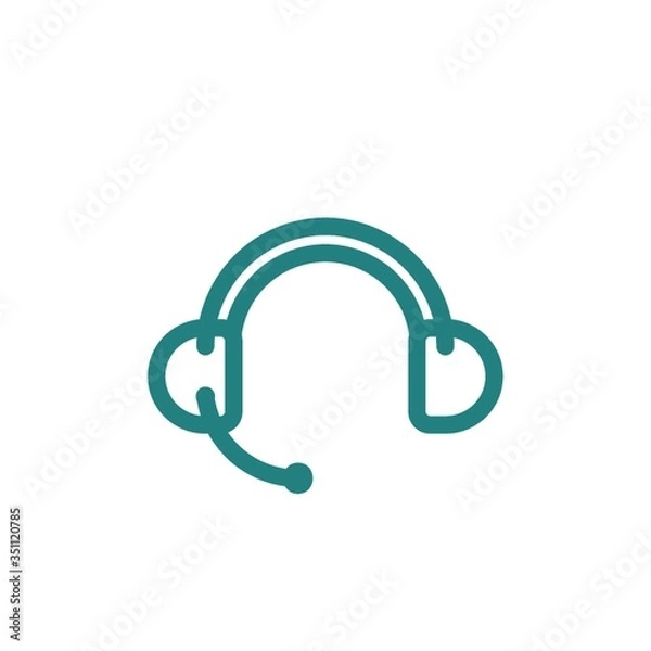 Fototapeta Headset icon