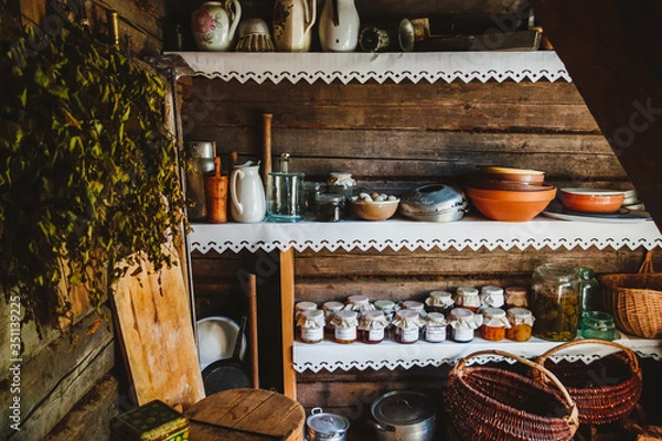 Obraz Old kitchen storage