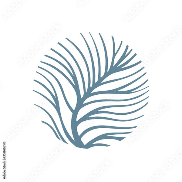 Obraz Tree. Tree abstract logo. Tree branches vector illustration. Part of set.