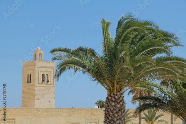 Fototapeta The Ribat of Monastir is a ribat, an Islamic defensive structure, located in Monastir, Tunisia.
