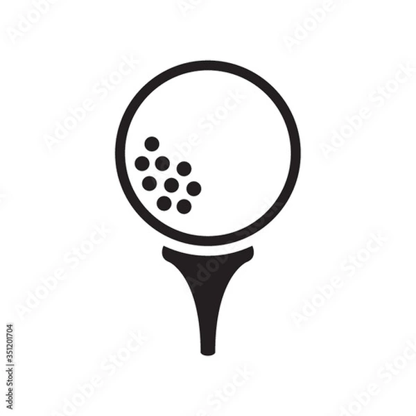 Obraz golf ball on tee