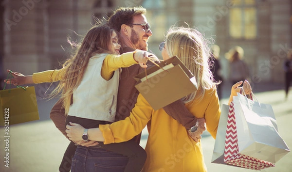 Obraz Go home after shopping.