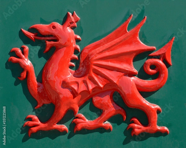 Obraz Red Dragon symbol