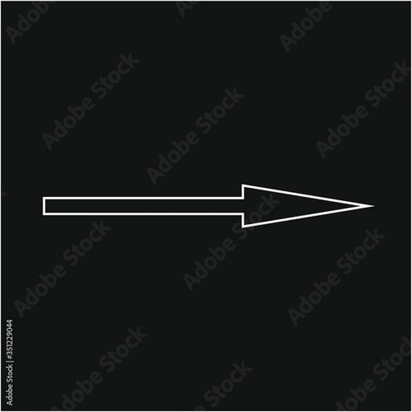 Fototapeta arrow icon. illustration for web and mobile design.