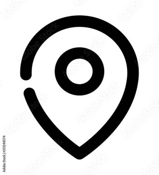 Fototapeta location icon vector for web and app
