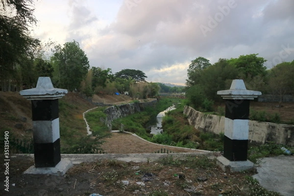 Obraz old stone lantern