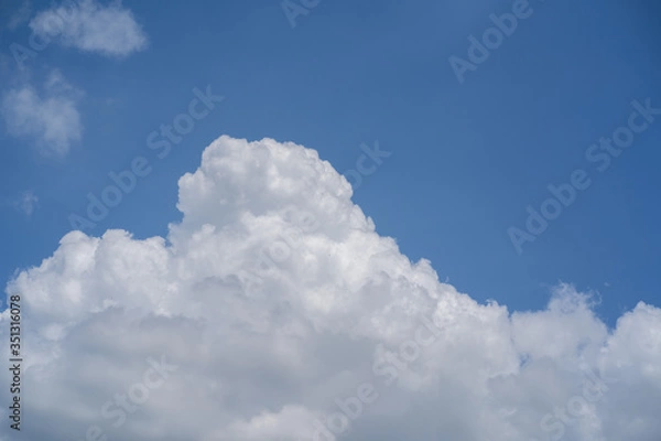 Fototapeta Blue sky with white clouds.