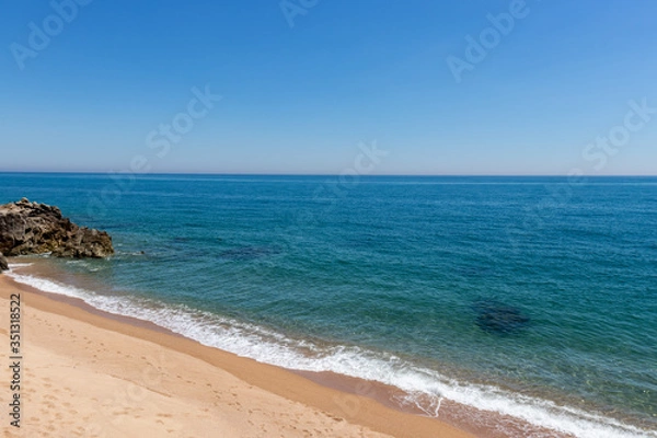 Obraz Sant Pol de Mar empty beach Spain