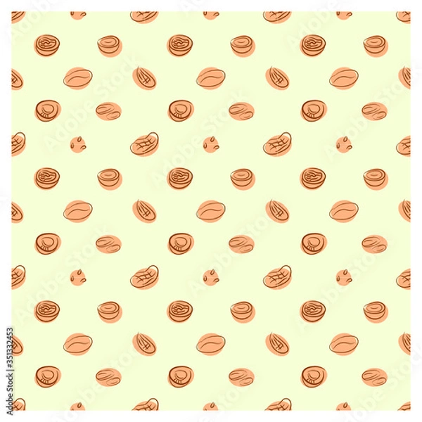 Obraz Pattern with nuts