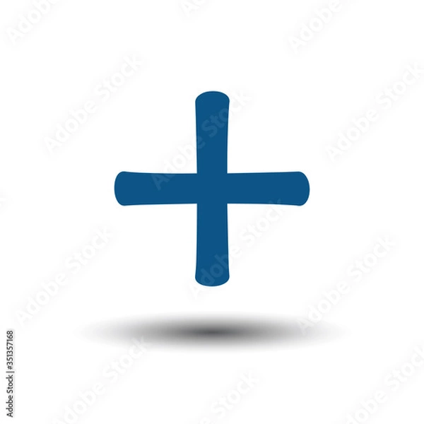 Obraz Classical blue color plus design with shadow