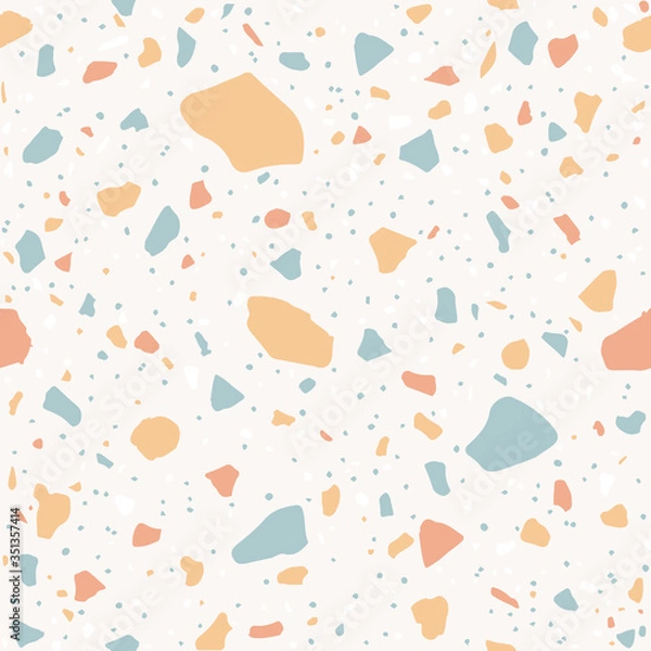 Obraz Terrazzo seamless pattern - pastel background design