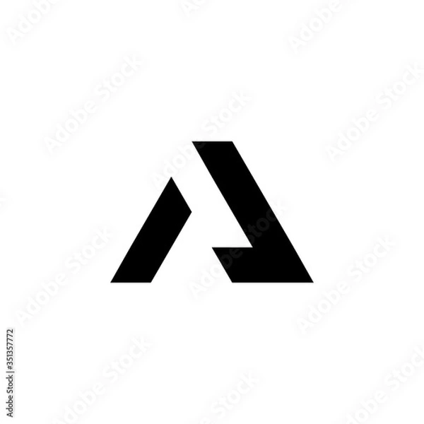 Obraz Triangle Shape vector Logo Template Illustration Design Illustration Design