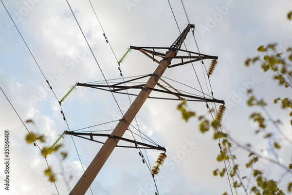 Obraz электрические столбы,electric poles,