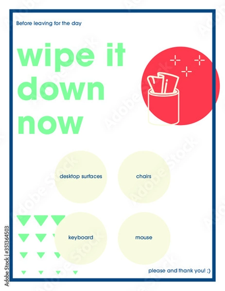 Obraz Wipe it Down Now 