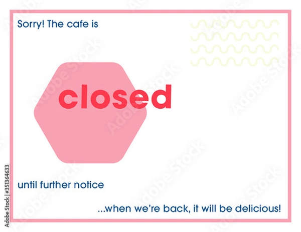 Obraz The Cafe is Closed 