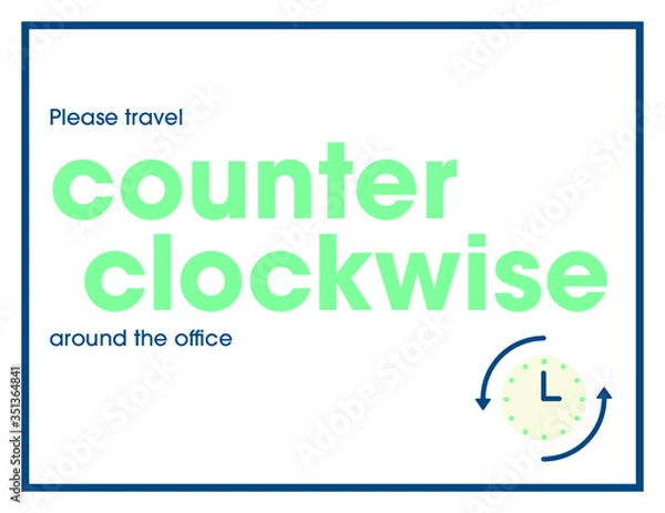 Obraz Counterclockwise Travel