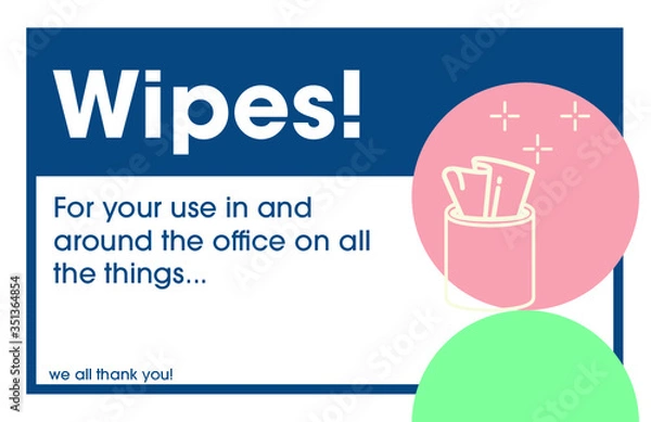 Obraz Wipes for your use