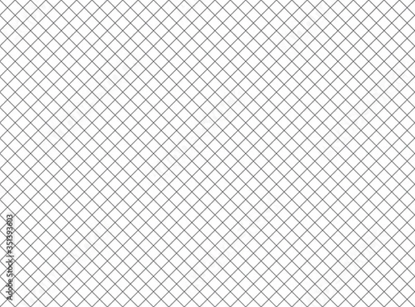 Fototapeta Cross hatch pattern, seamless crosshatch texture, black straight lines on white background
